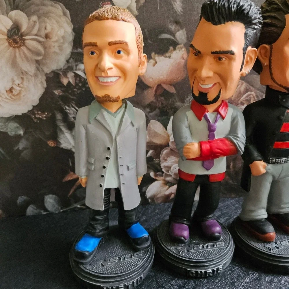Vtg NSYNC Best Buy Exclusive Collectible Bobblehead Dolls W Boxes FULL SET 2001